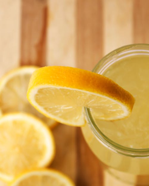 Free Sliced of Lemon in Clear Glass Jar Stock Photo