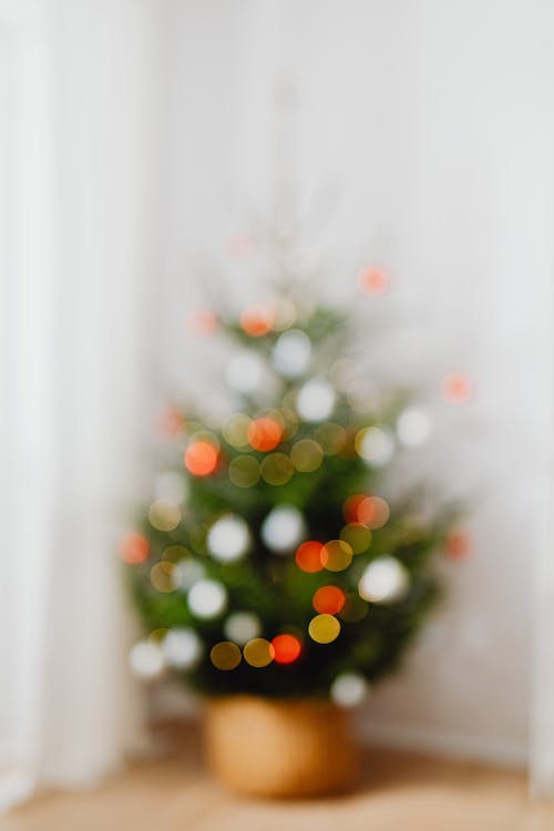 Fotos de stock gratuitas de adornos, árbol de Navidad, bokeh