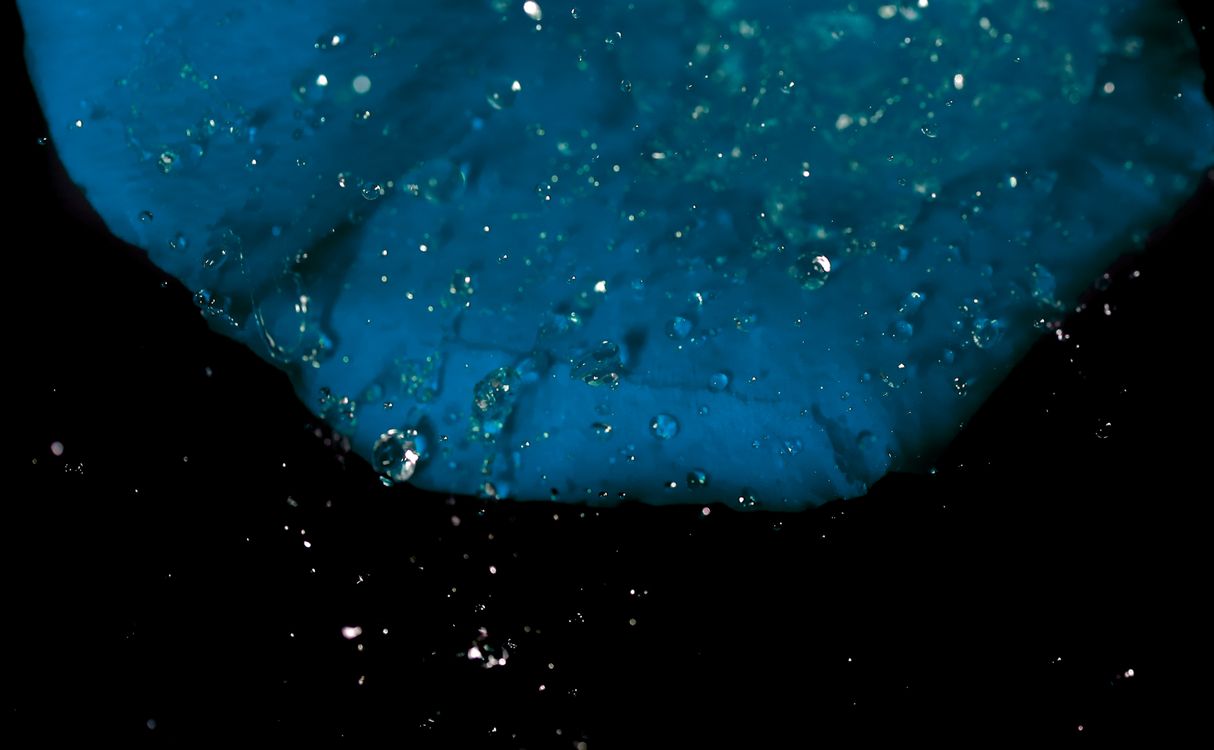 Water Dew Pattern Water Dew on Blue Garment · Free Stock Photo