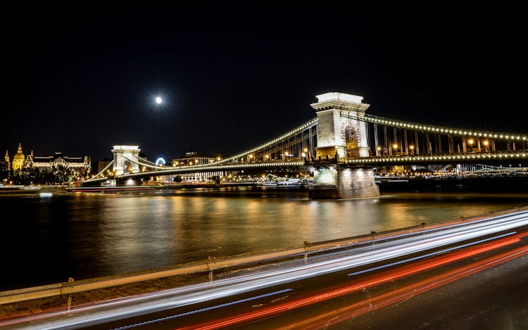 Chain Bridge In Budapest