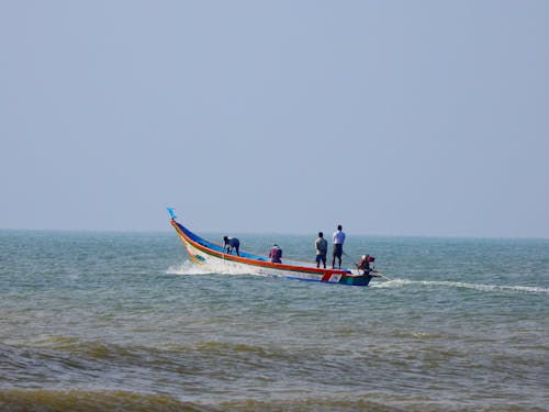 People on a Fishing Boat 