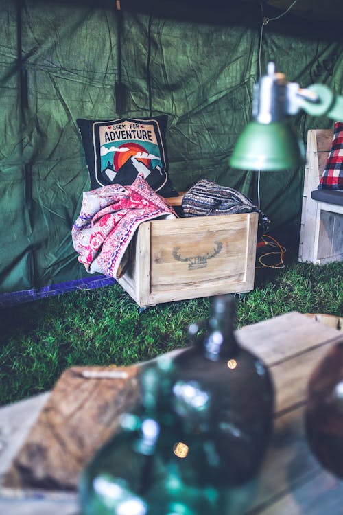 Gratis Fotos de stock gratuitas de acampada, al aire libre, almohada Foto de stock
