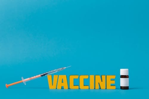 Free Vaccine Text Stock Photo