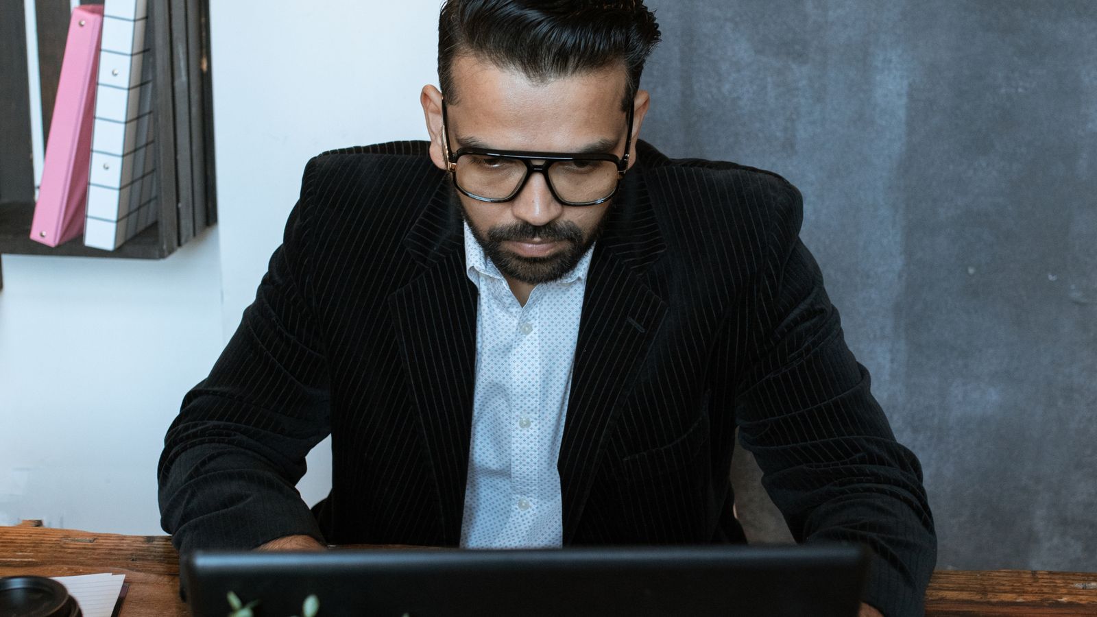SEO consultant reviewing technical audit data on a screen