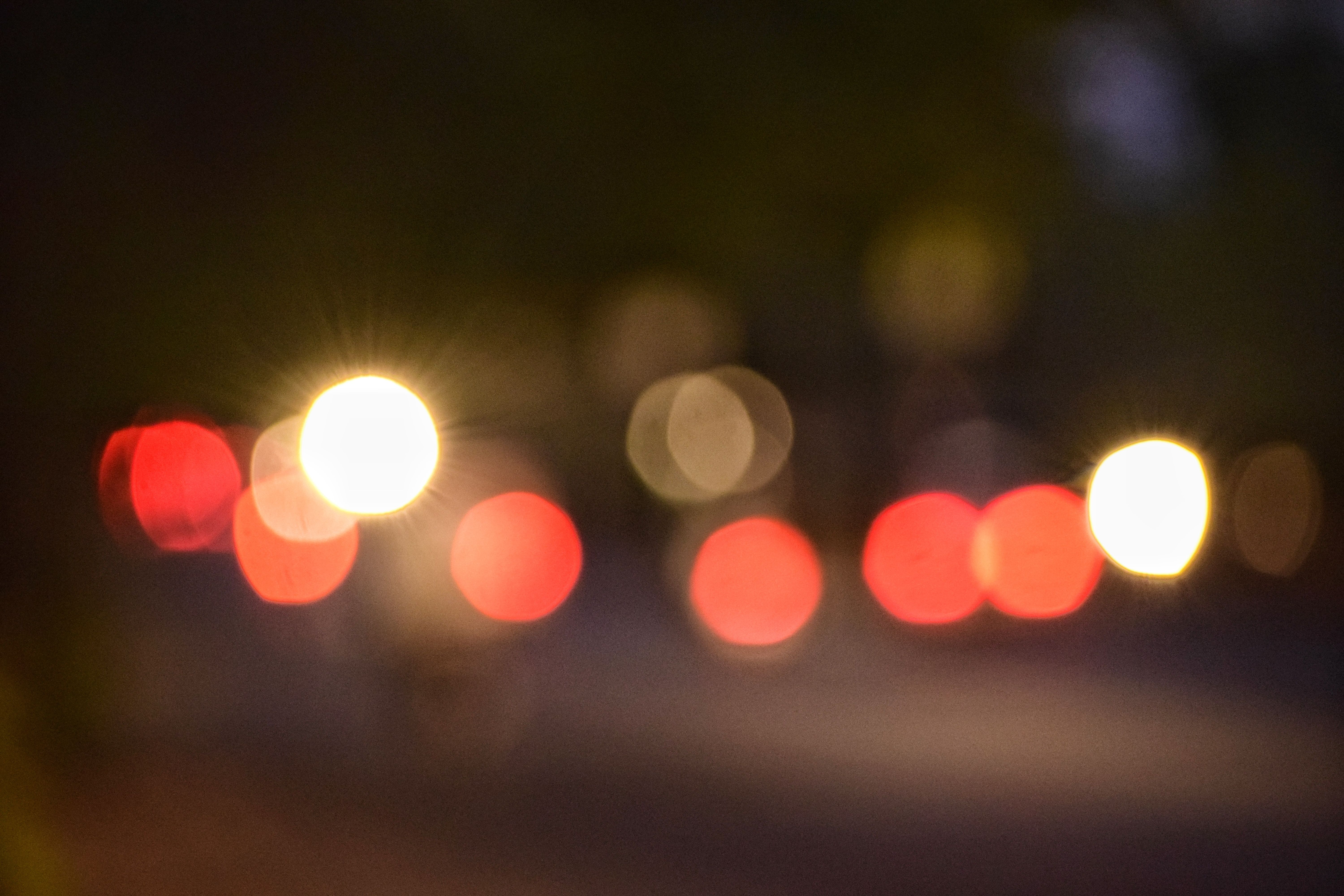 Kostenloses Foto Zum Thema R cklicht Verkehr Verschwommen