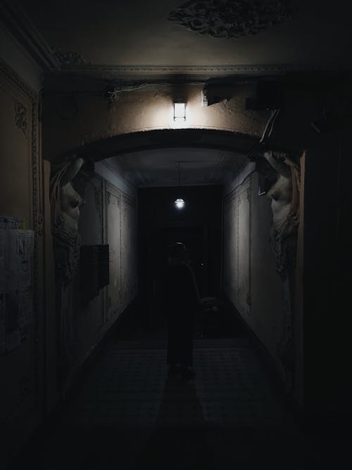 Darmowe zdjęcie z galerii z ciemny, korytarz, na stojąco