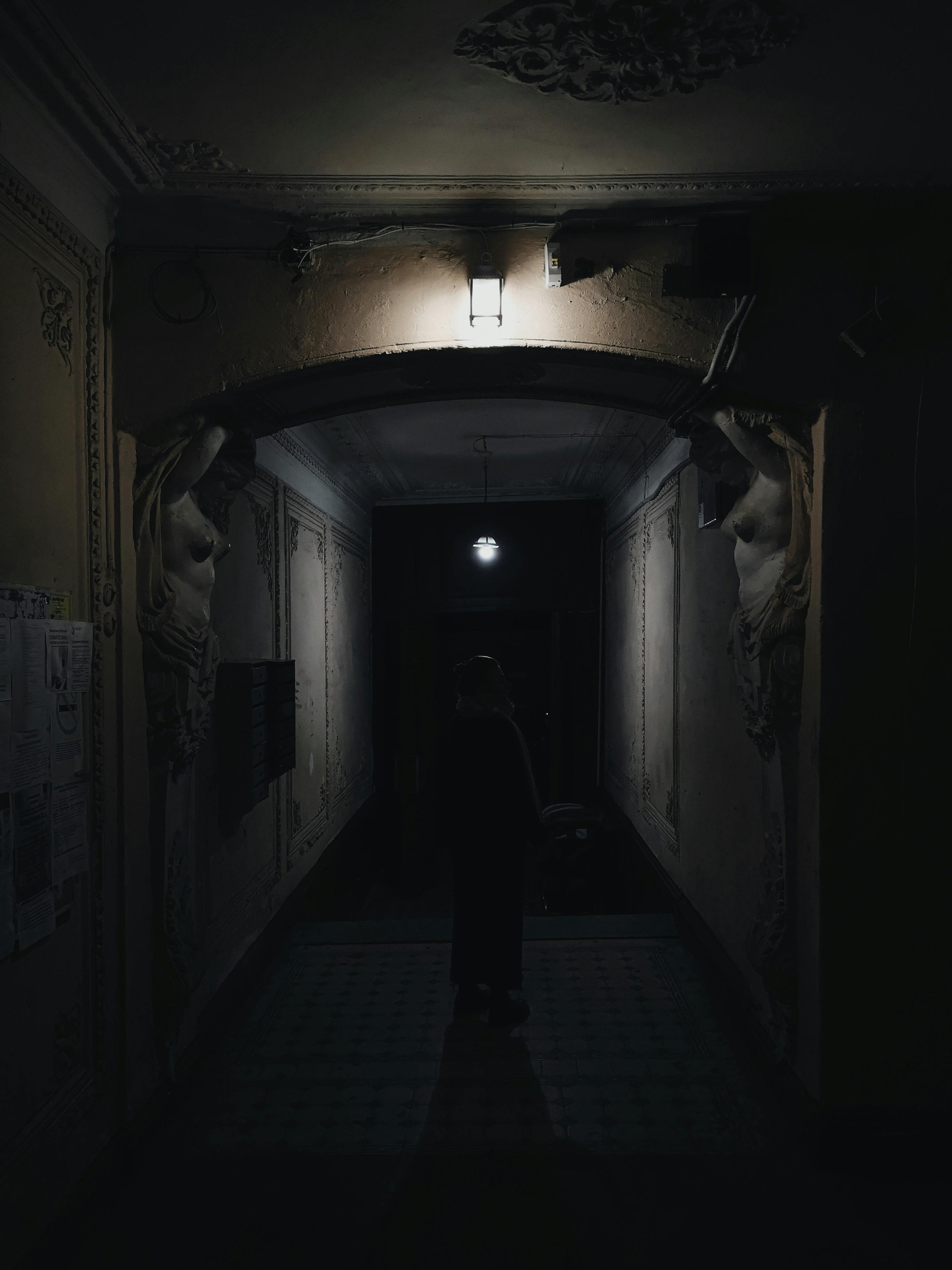 dark scary hallway