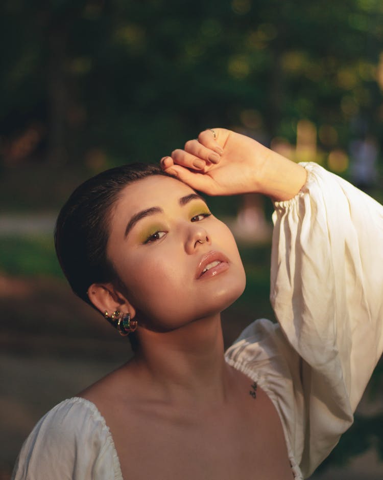 Portrait Of Woman In Buzzcut