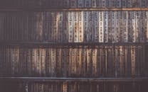 Black and White Labeled Books