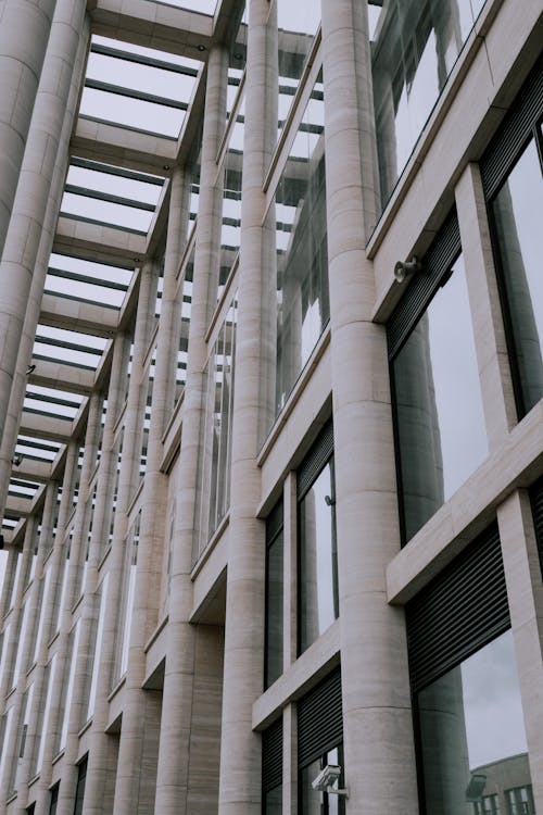 Concrete Building with Glass Windows
