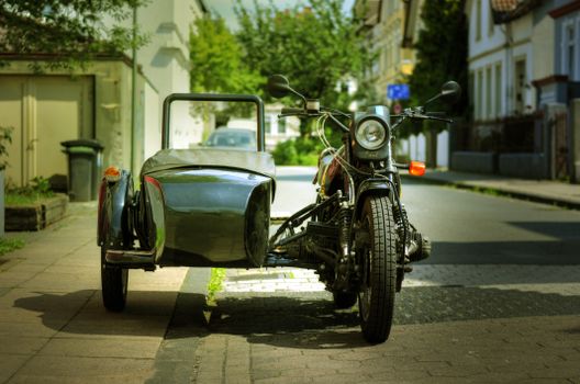 Tricycle Parked on the Street