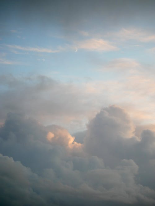 Photo of a Cloudy Sky at Sunset