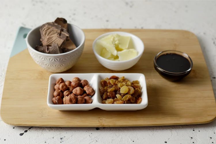 Chunks Of Chocolate On Bowls