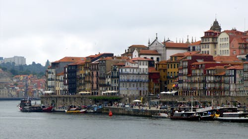 Buildings and Boats in City