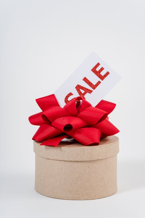 Free Photo Of Red Ribbon On Top Of Gift Box  Stock Photo
