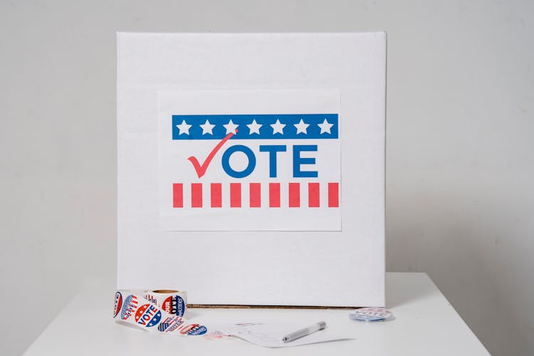 A White Ballot Box