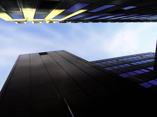 бесплатная фотография зданий с видом от Worm Стоковое фото