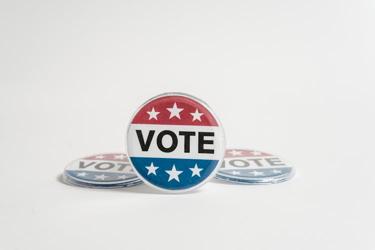 Vote Pin-Back Buttons