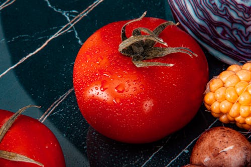 Close Up shot of a Tomato