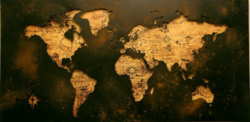 бесплатная Иллюстрация карты мира Стоковое фото