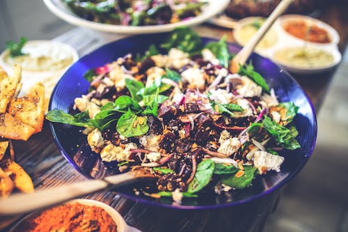 Free Spinach and Beetroot Salad Stock Photo