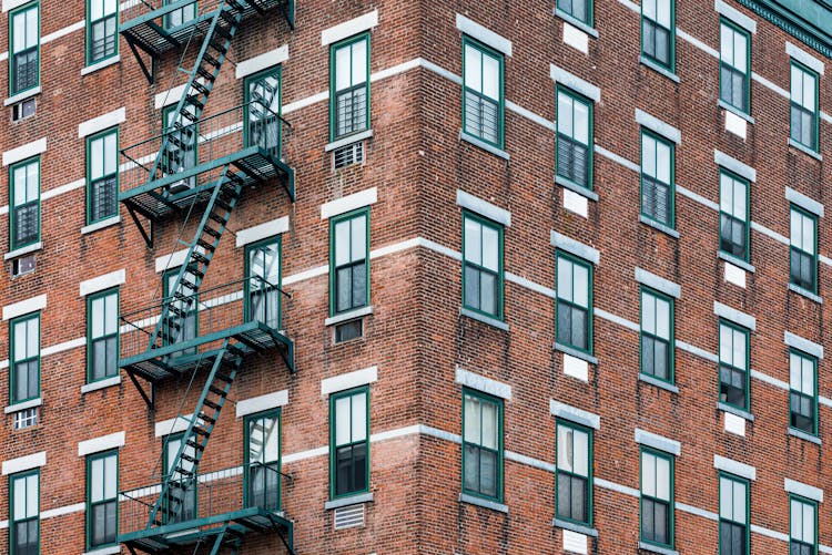 Building With Fire Escape Stairs