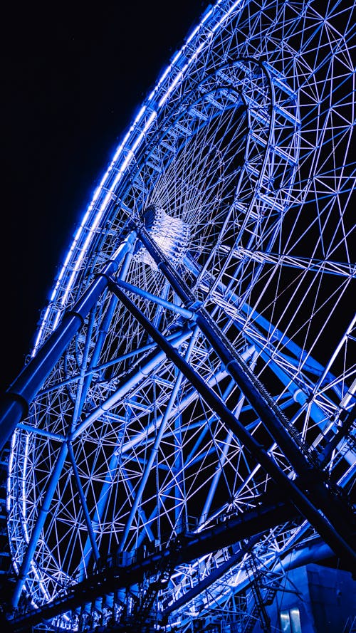 Free stock photo of ferris wheel, florida, neon