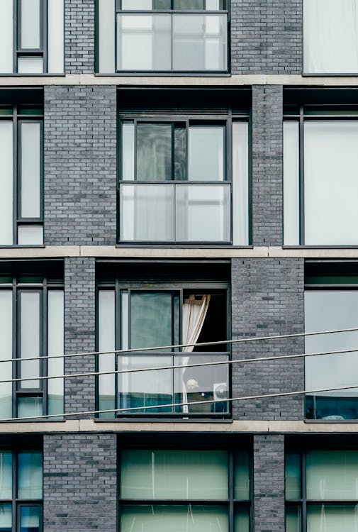 Gray Concrete High-rise Building