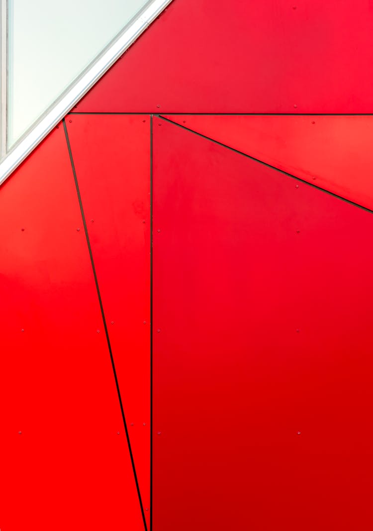 Red And White Abstract Wallpaper