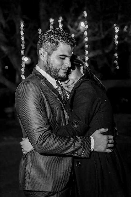 Photo of a Couple Hugging