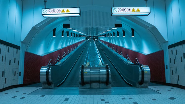 View Of A Moving Walkway