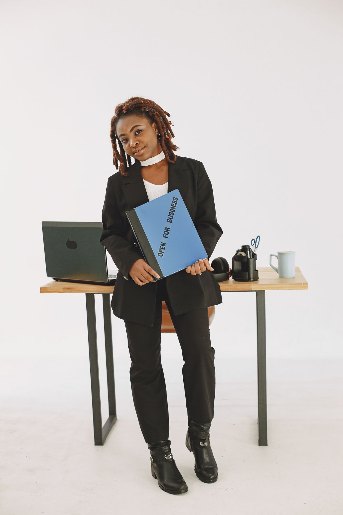 African development-sector professional at work