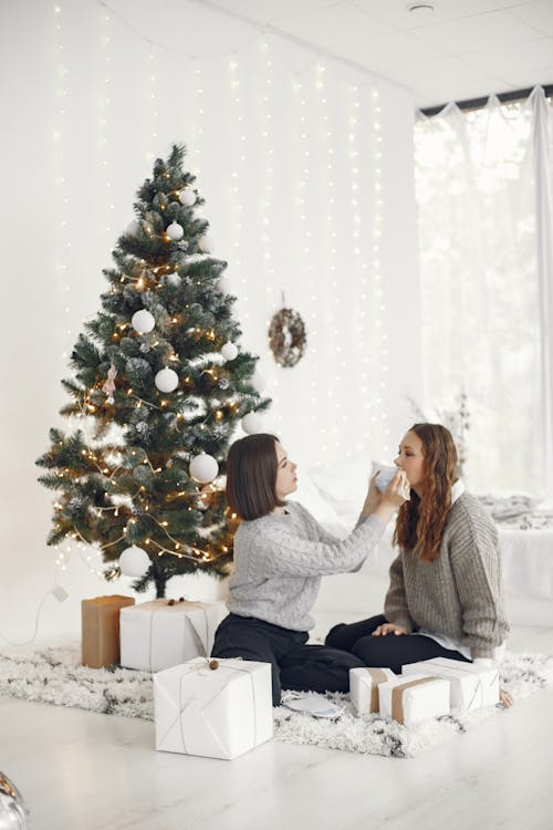 Kostenloses Stock Foto zu frauen, geschenke, paar