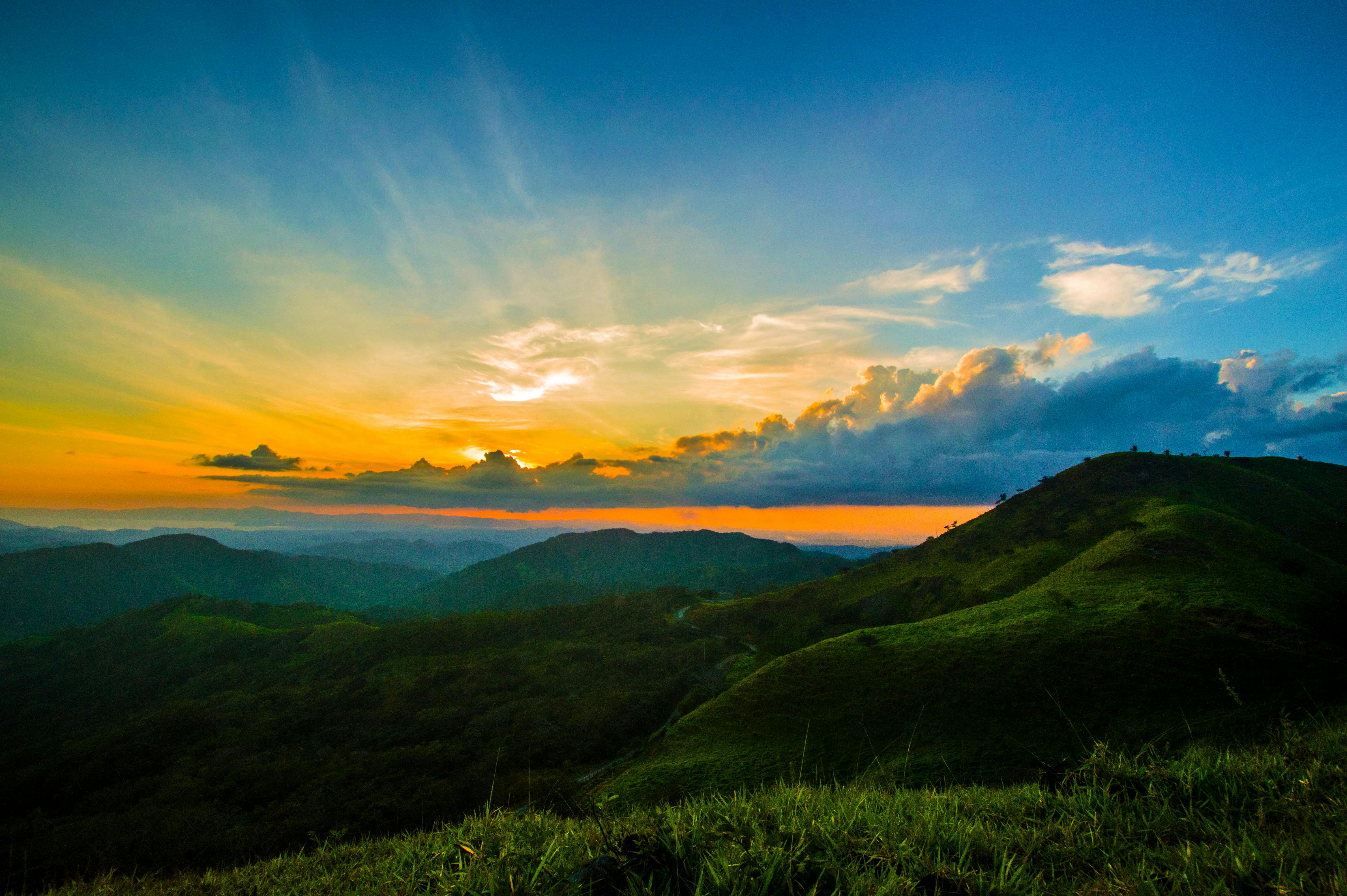 Foto Stok Gratis Tentang Pemandangan Matahari Terbenam Monteverde