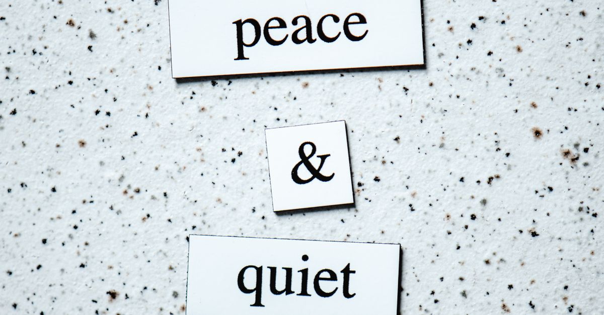 Peace and Quiet A Serenity Quotes · Free Stock Photo