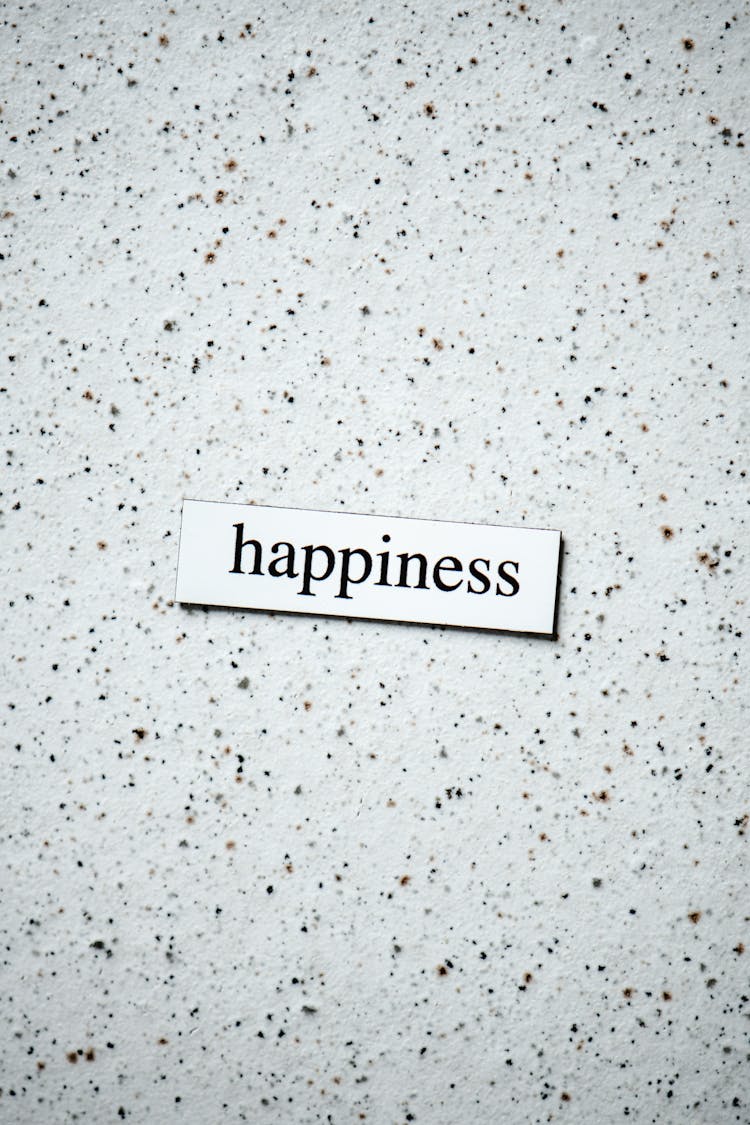 Happiness Printed Text 