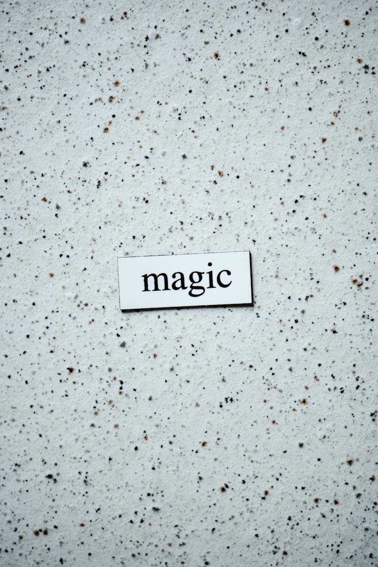 Word Magic On Texture Background