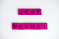 Pink and Black Letter Tiles