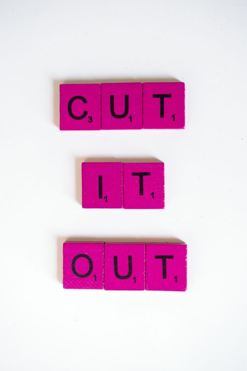 Close Up Shot of a Pink Scrabble Tiles · Free Stock Photo