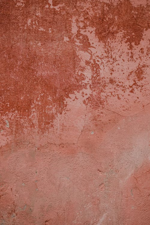 Close-Up Shot of a Red Concrete Wall
