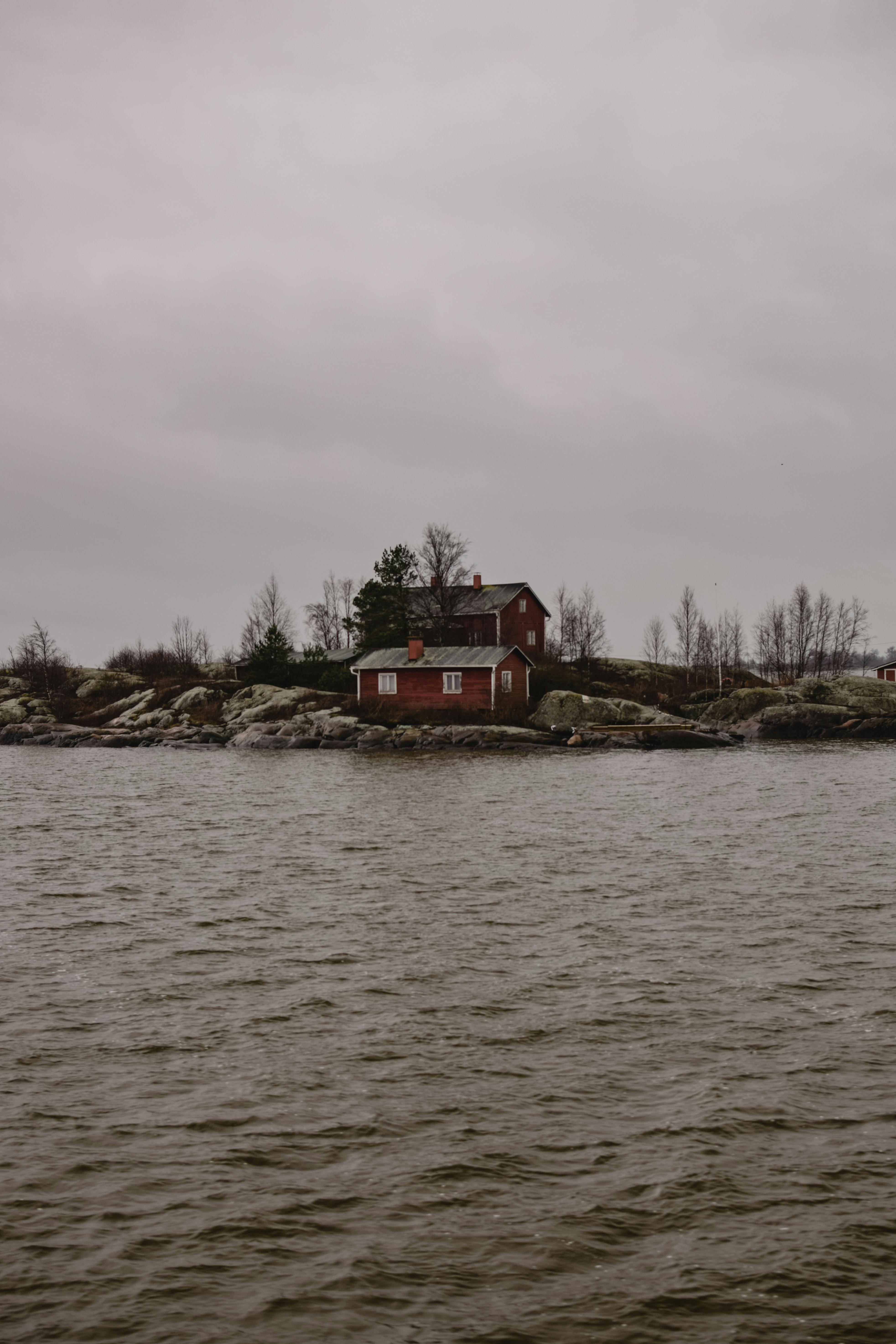 a house on an islet