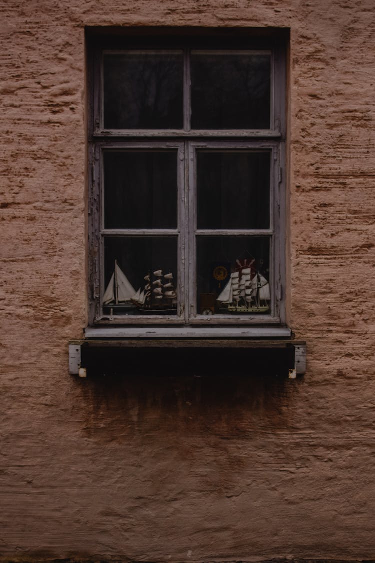 A Wooden Frame Window 