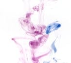 Coloured light puff of smoke