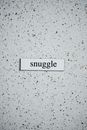 A Text Cutout on a Dotted Background