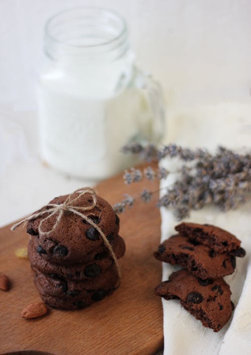 Free Chocolate Cookies on the Table Stock Photo