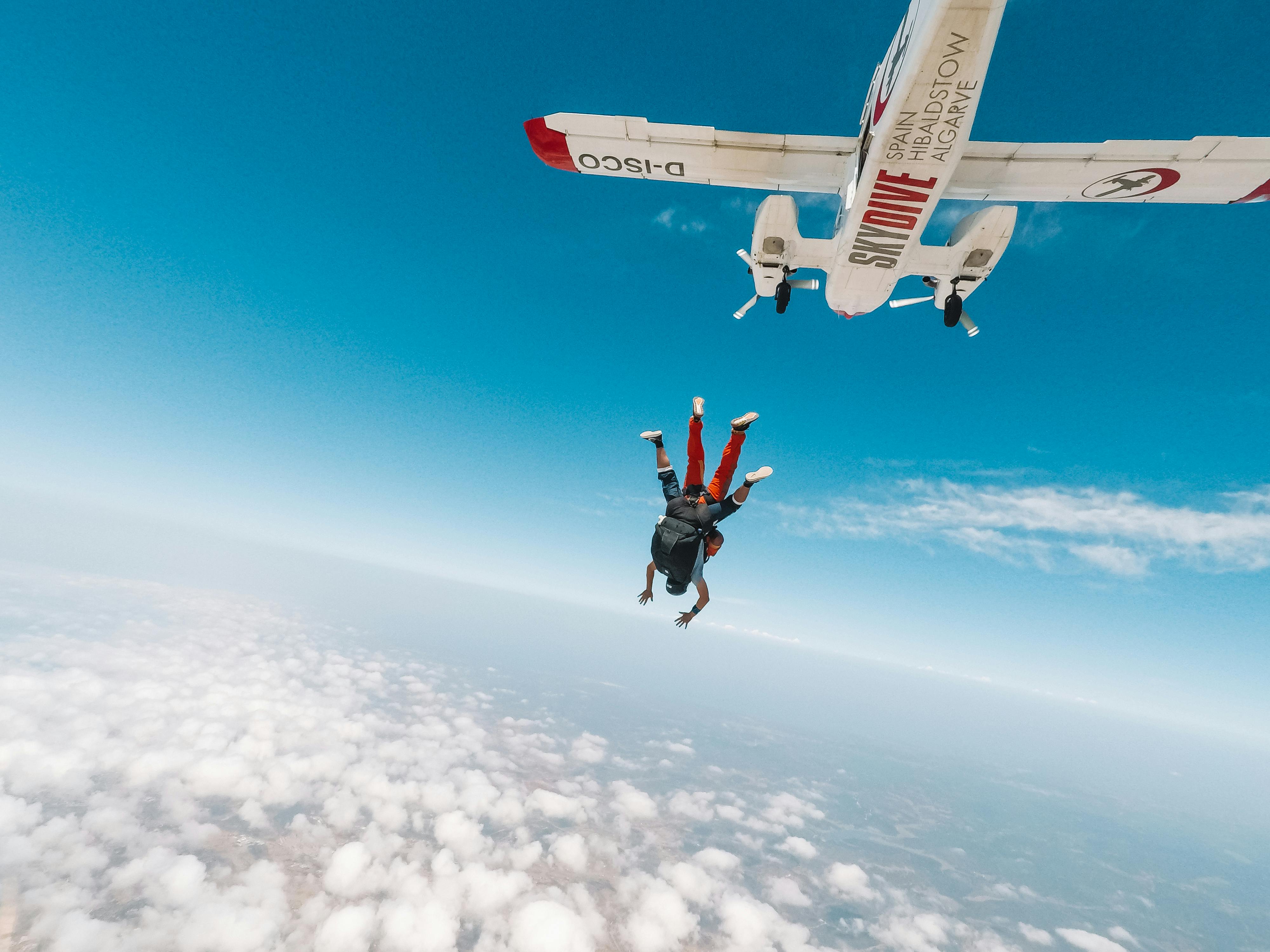 Jump out of an airplane. I think! | Background images, Full hd wallpaper,  Skydiving