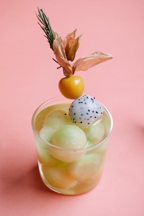 Cocktail De Fruits Sur Verre