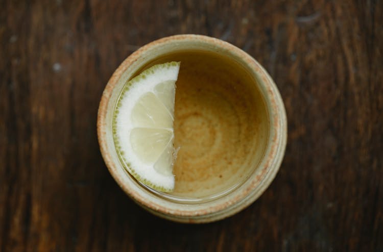 Oriental Cup Of Green Tea With Lemon