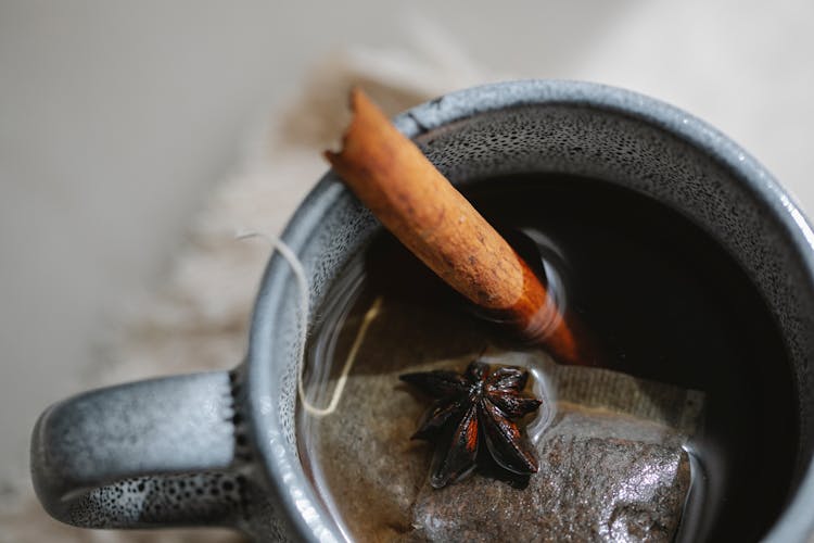 Cup Of Tea With Anise And Cinnamon