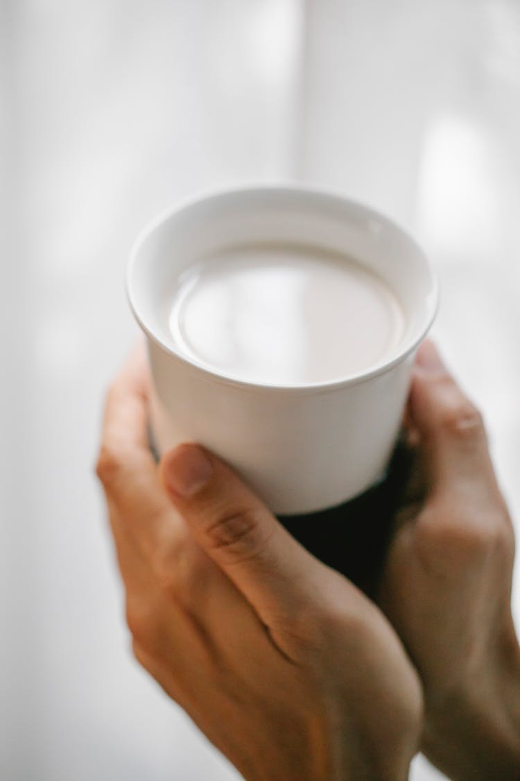 Crop Person Preparing Milkshake At Home